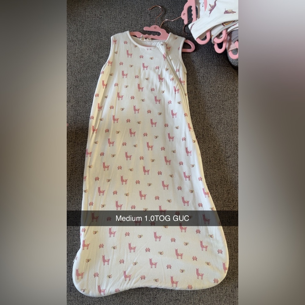 Set of Kyte BABY sleep sack (Matcha rainbow & Peruvian)